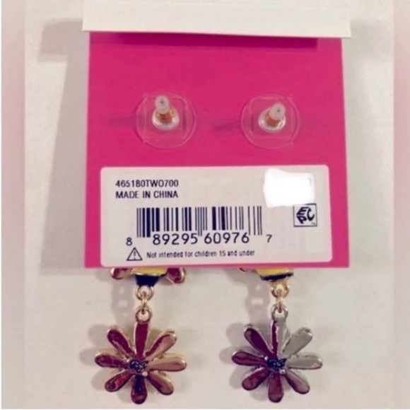 SOLD BETSEY JOHNSON SET Ooh a Daisy Mixed Metals Necklace Bracelet Earrings NWT - Picture 16 of 16